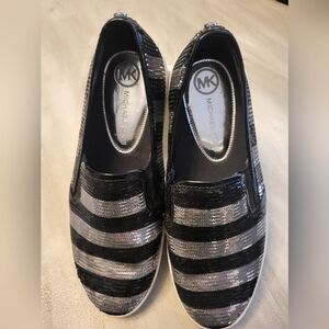 Michael kors black and silver sequin. Shoes.